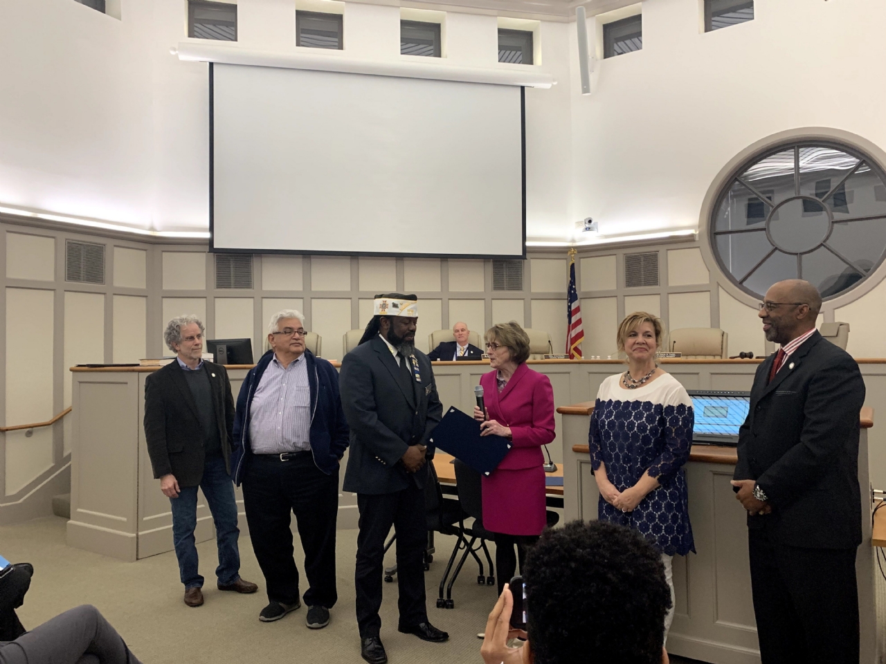 Commander Ray recognized by the Town of Leesburg for his contribution to civic activities and for being the first and only African American of west Indian origin to be post commander of the VFW Post 1177.